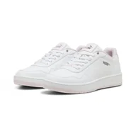Buty trekkingowe damskie - Sneakersy Court Classy PUMA White Whisp Of Pink Silver Gray - miniaturka - grafika 1
