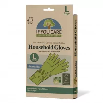 IF YOU CARE (akcesoria kuchenne) RĘKAWICZKI LATEKSOWE WIELORAZOWE ROZMIAR L 1 PARA - IF YOU CARE - Rękawiczki jednorazowe - miniaturka - grafika 1