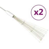 Oświetlenie świąteczne - vidaXL Ogrodowe lampki fajerwerkowe 2 szt., zimne białe, 50cm, 280 LED vidaXL - miniaturka - grafika 1