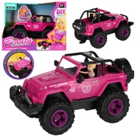 Samochody i pojazdy dla dzieci - Różowe auto jeep dla lalek z akcesoriami 3+ MEGA CREATIVE - miniaturka - grafika 1