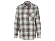 Bluzki damskie - esmara® Koszula flanelowa damska (pomarańczowy/beżowy, S (36-38)) - miniaturka - grafika 1