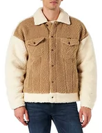Kurtki męskie - Wrangler Męska kurtka Sherpa, Cornstalk, XL - miniaturka - grafika 1