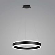 Lampy sufitowe - Auhilon LAMPA wisząca ALFREDO P1607-1L metalowa OPRAWA pierścień LED 30W 4000K zwis czarny P1607-1L - miniaturka - grafika 1