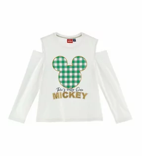 Bluzki dla dziewczynek - Bluzka dziewczęca Disney Mickey Mouse zielona Original Marines - grafika 1