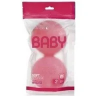 Wanienki dla dzieci - Suavipiel SUAVIPIEL Baby Soft Sponge delikatna gąbka do ciała 2 szt niebieska - miniaturka - grafika 1