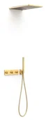 Zestawy prysznicowe - Zestaw podtynkowy TRES B-system 24-K Matowe Złoto 30725305OM - miniaturka - grafika 1