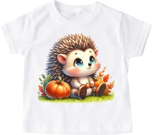 Koszulka z jeżem - wzór jeż43 - Koszulki dla dziewczynek Koszulka z jeżem - wzór jeż43 - Koszulki dla dziewczynek - miniaturka - grafika 1