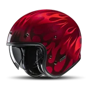 Kaski motocyklowe - Kask Otwarty HJC V31 Firo CzerwonyS - miniaturka - grafika 1