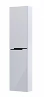 Szafki łazienkowe - Oristo Słupek wiszący SILVER UNI 40 cm, UNIWERSALNY BIAŁY POŁYSK, LISTWA CZARNY OR33-SB1D-40-1-V6 - miniaturka - grafika 1