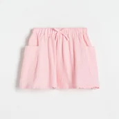 Sukienki i spódniczki dla dziewczynek - Reserved - Spódnica z kieszeniami - różowy - miniaturka - grafika 1