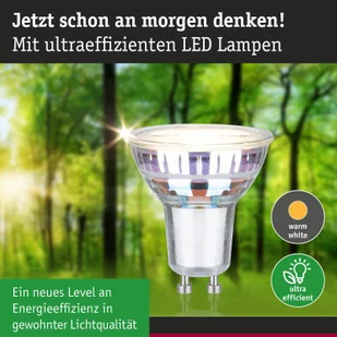 Paulmann reflektor LED GU10, 2,5 W, 3000 K, 450 lm, 100° - Żarówki LED - miniaturka - grafika 3