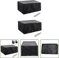 Pokrowce na meble ogrodowe - The Living Store Pokrowce na meble ogrodowe 2 szt. 8 oczek 180x140 cm - miniaturka - grafika 1