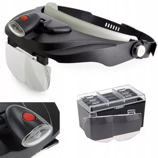 Lupa Nagłowna Okulary Precyzyjne Mocny Led 3,5X - Mikroskopy i lupy - miniaturka - grafika 1