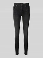 Spodnie damskie - Jeansy o kroju skinny fit z 5 kieszeniami model ‘LUX’ - miniaturka - grafika 1