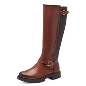 Kozaki damskie - Tamaris Damskie Comfort Long Boot Flat 8-85600-43 modne kozaki, koniak, 37 EU Weit - miniaturka - grafika 1