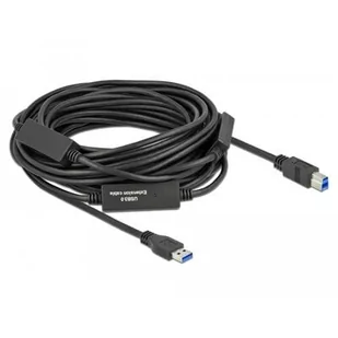 Delock Kabel USB 3.2 Gen1 USB-A(M) - USB-B (M) 15m czarny aktywny 85381 - Kable USB - miniaturka - grafika 2