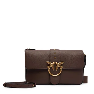 Torebka PINKO Love One Classic Slouchy Fl PLTT 104524 A2OX Brązowy - Torebki damskie - miniaturka - grafika 1