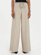 Spodnie damskie - Boss Spodnie materiałowe Tamaya 50518871 Beżowy Oversize - miniaturka - grafika 1