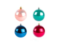 Bombki - Bombki choinkowe mix kolorów metaliczne - 6 cm - 9 szt. - miniaturka - grafika 1