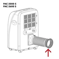Akcesoria do wentylacji i klimatyzacji - Trotec PAC 2600 S króciec powietrze odprowadzane okrągły - miniaturka - grafika 1