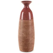 Wazony i flakony - Wazon EUROFIRANY Elda 04 402752 18 x 51 cm Czerwony - miniaturka - grafika 1