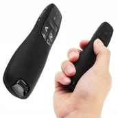 Prezentery i wskaźniki - Wskaźnik Pilot Slajder Do Prezentacji Prezenter Laserowy Czarny Usb - miniaturka - grafika 1