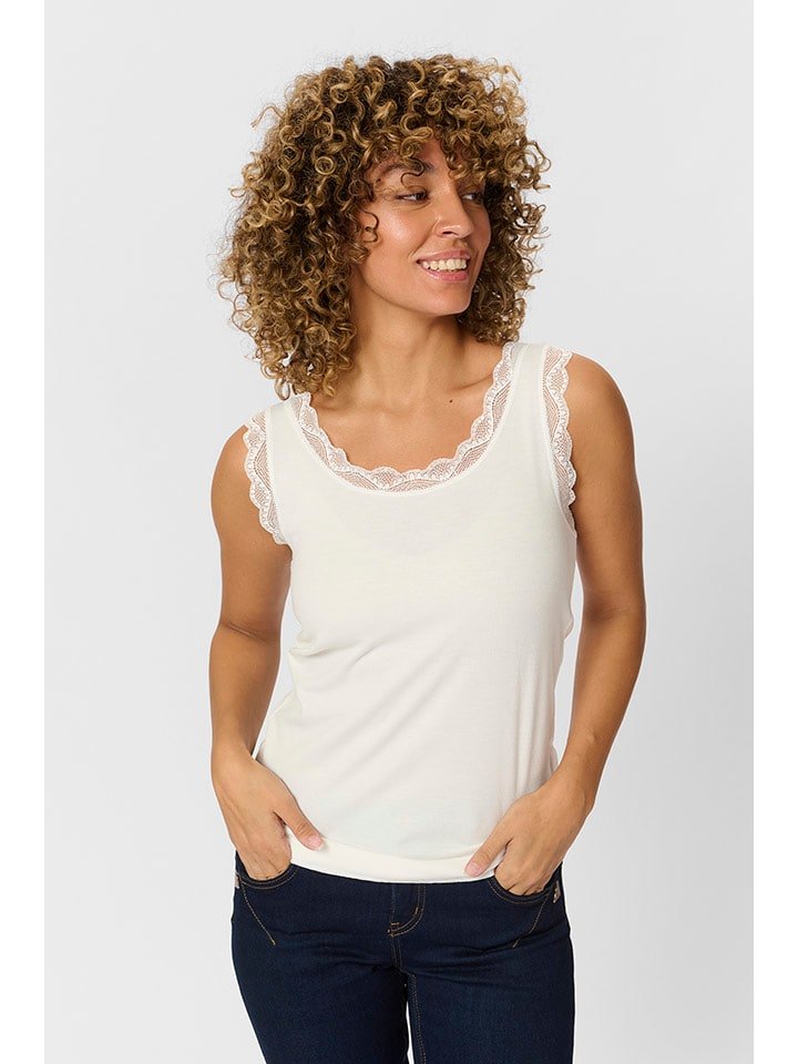 Cream Top w kolorze białym