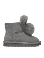 Buty dla dziewczynek - Badura Śniegowce EO-HY669016S-1 Szary - miniaturka - grafika 1