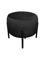 Fotele i pufy dla dzieci - Pufa WILFRED MG VELVET czarna - POLECA nas aż 98% klientów - ZAMÓW (91 822 80 56) - miniaturka - grafika 1