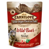 Mokra karma dla psów - Carnilove Dog Pouch Wild Boar&Rosehips 300g - miniaturka - grafika 1