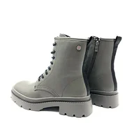 Botki damskie - XTI Damskie sztyblety 140206, kaki, 37 UE - miniaturka - grafika 1