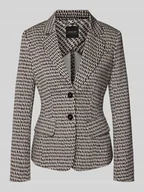 Marynarki i żakiety damskie - Żakiet o kroju slim fit z kołnierzem z połami - miniaturka - grafika 1