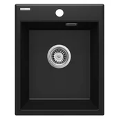 Zlewozmywaki - Deante Eridan Zlewozmywak granitowy 1-komorowy bez ociekacza - nero ZQE_N104 ZQE N104 [15894569] - miniaturka - grafika 1