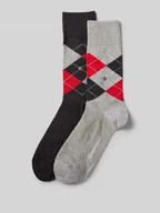 Skarpetki męskie - Skarpety z aplikacją z logo w zestawie 2 szt. model ‘Everyday Argyle’ - miniaturka - grafika 1