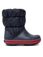 Buty dla chłopców - Crocs Śniegowce Winter Puff 14613 Granatowy - miniaturka - grafika 1