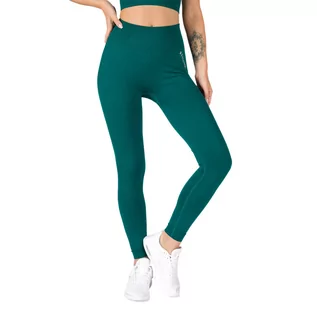 Legginsy - Legginsy bezszwowe damskie STRONG POINT Shape & Comfort Push Up zielone 1131 XS-S - grafika 1