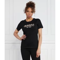 Koszulki i topy damskie - GUESS T-shirt SS CN SHADED LOGO TEE | Regular Fit - miniaturka - grafika 1