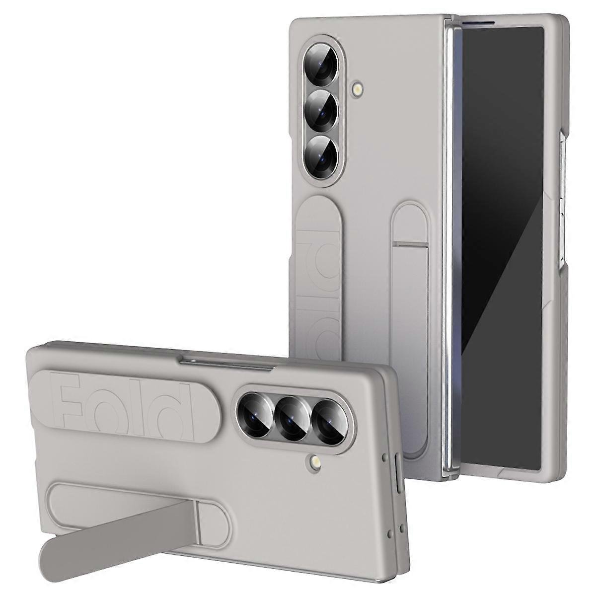 Do Samsung Galaxy Z Fold7 5G Etui na telefon Podpórka Opaska na nadgarstek PC Silikonowa osłona telefonu komórkowego Wielobarwny Titanium Grey