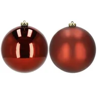 Bombki - Bombki choinkowe 2 szt. zawieszki na choinkę ozdoby świąteczne 15 cm czerwone - miniaturka - grafika 1
