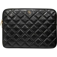 Torby na laptopy - Guess Quilted 4G Sleeve - Etui na notebooka 13" / 14" (czarny) - miniaturka - grafika 1