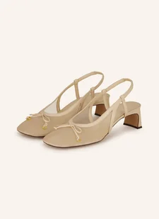 Odissì Czółenka Z Odkrytą Piętą Alice beige - Czółenka - miniaturka - grafika 1