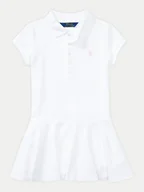 Sukienki i spódniczki dla dziewczynek - Polo Ralph Lauren Sukienka codzienna 312624740003 Biały Regular Fit - miniaturka - grafika 1