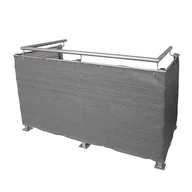 Ogrodzenia - Osłona ogrodzeniowa, 75x600 cm, szara - miniaturka - grafika 1