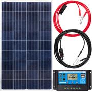 Zestawy solarne - Zestaw solarny fotowoltaiczny 140W 12V (Panel solarny 140W, Regulator napięcia 10A) VOLT POLSKA - miniaturka - grafika 1