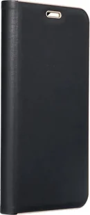 Kabura LUNA Book Gold do XIAOMI Redmi NOTE 14 4G GLOBAL - 163.25mm x 76.55mm x 8.16mm czarny - Etui i futerały do telefonów - miniaturka - grafika 1
