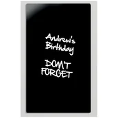 Tablice i flipcharty - BI-OFFICE Szklana tablica do pisania, 78x48 cmm, czarna GL160201 - miniaturka - grafika 1