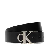 Paski - Pasek Calvin Klein Ck Buckle Tumbled 35Mm Adj/Rev LV04D7049G Czarny - miniaturka - grafika 1