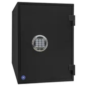 Sejfy i kasy pancerne - Sejf z zamkiem elektronicznym ognioodporny 1H klasa S2 Valberg FRS 49 kolor czarny wysuwana tacka - miniaturka - grafika 1