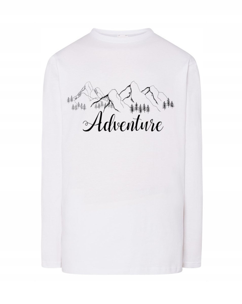 Longsleeve męski nadruk Przygoda Adventure r.5XL