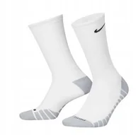 Skarpetki damskie - Nike Białe Skarpetki Sportowe Z Płaskim Szwem I Logo 35-38 J2A - miniaturka - grafika 1